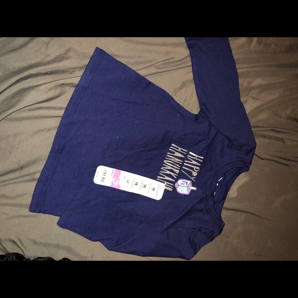 Jumping Beans glitter hanukkah shirt 18 mo NWT